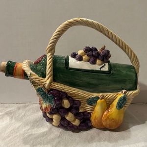 Fitz and Floyd wine decanter from the Omnibus collection in 1996.